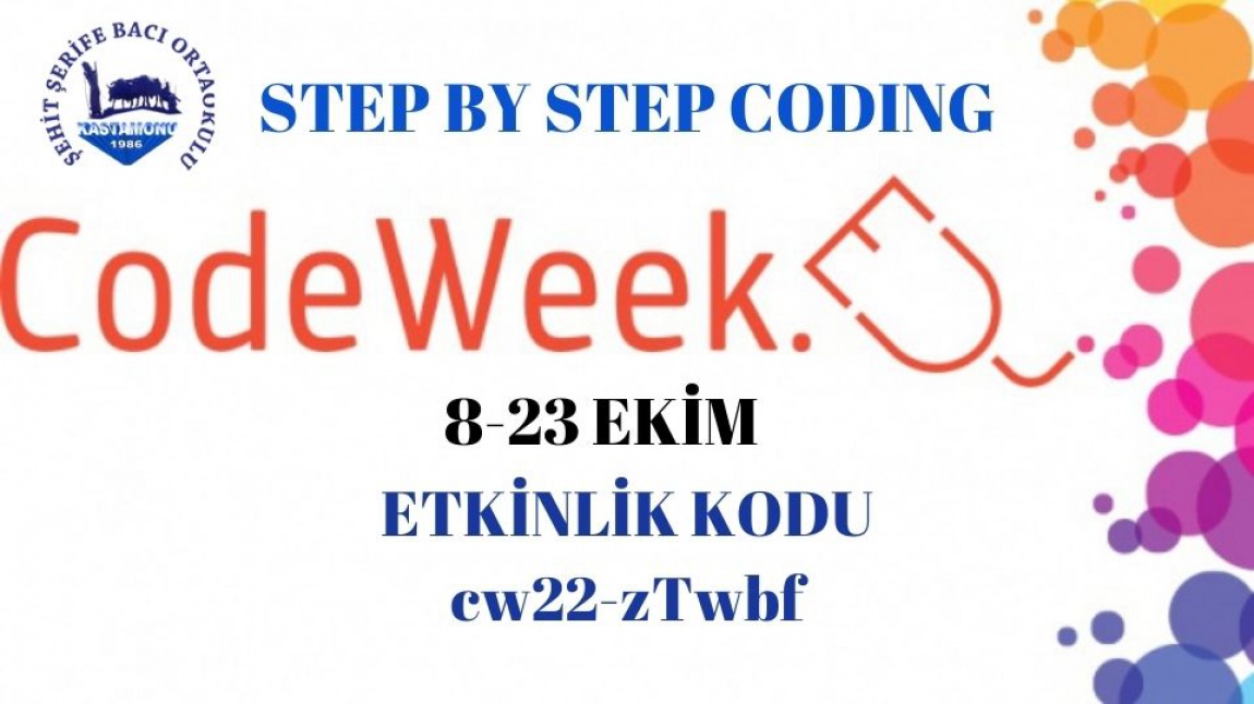 Okulumuzda Europe Code Week(Avrupa Kod Haftası) Etkinlikleri Başladı